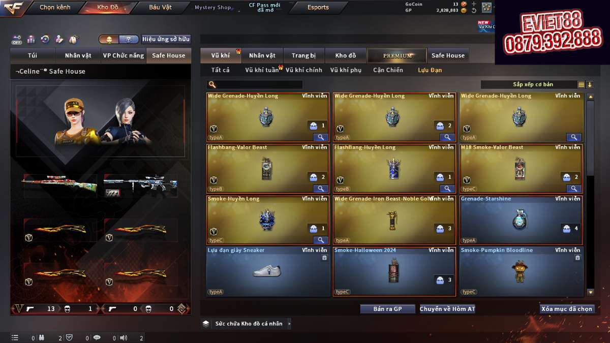 shop acc cf uy tin gia re
